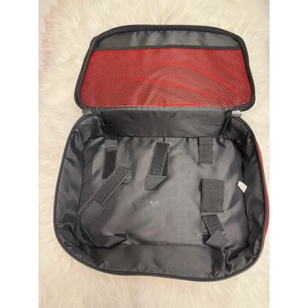 Milwaukee 12” x 9” x 3” Heavy Duty Contractors Tool Bag NEW Storage RED Black